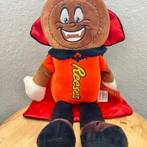 Reese's Peanut butter cup vampire plush large squishy 17-18"